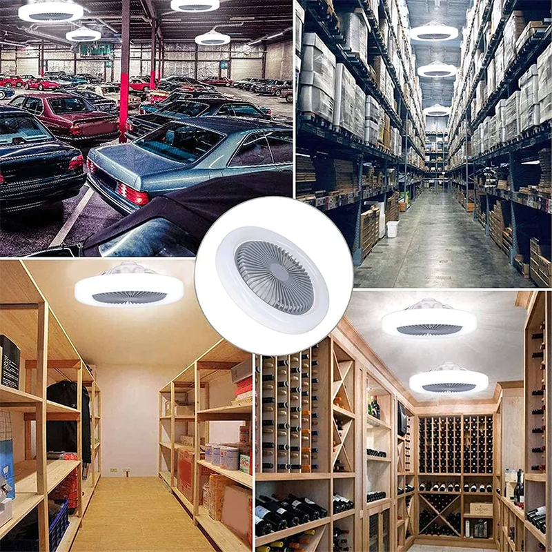 Ventilador Turbo com Lâmpada de LED 2 em 1 + Spray Umidificador (DE BRINDE!)