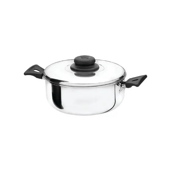 Mega promoção jogo de panela inox (3un) + Brinde 1 jogo de talheres (24un)