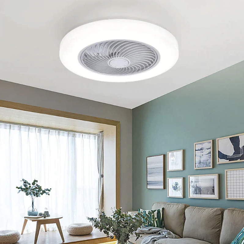 Ventilador Turbo com Lâmpada de LED 2 em 1 + Spray Umidificador (DE BRINDE!)