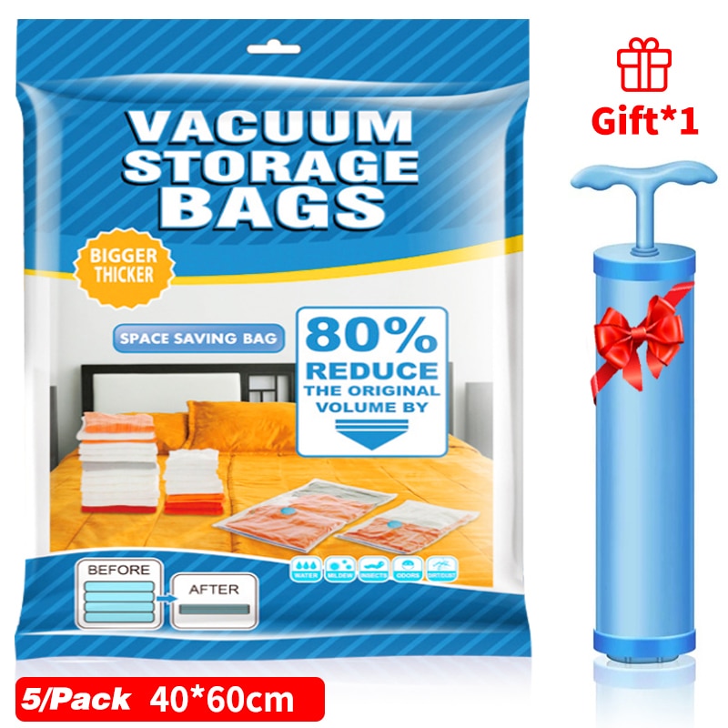 Mini Compressor para roupas e alimentos